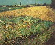 Wheat Field with the Alpilles Foothills in the Background (nn04), Vincent Van Gogh